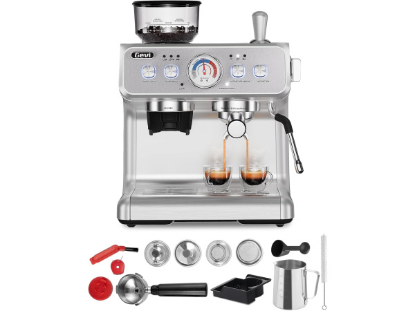 Gevi koffiezetapparaat espressomachine (mist bonenreservoir)