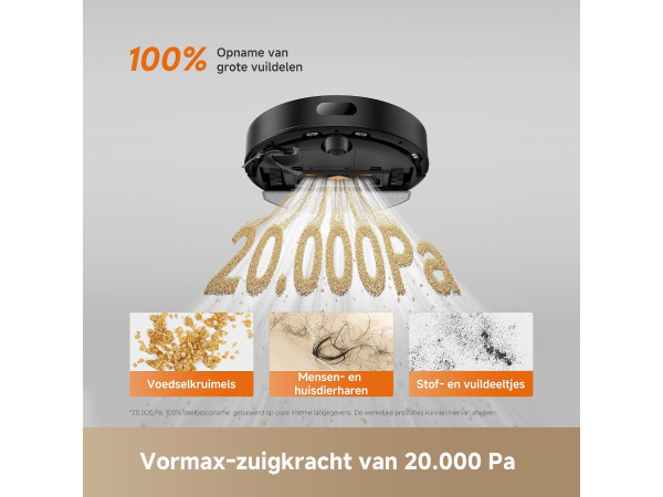 DREAME D20 Air Plus robotstofzuiger (Mist dweilmodule) – foto 4 – kavel bij XL Auctions