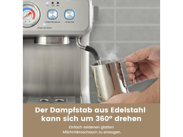 Gevi koffiezetapparaat espressomachine (mist bonenreservoir) – foto 5 – kavel bij XL Auctions