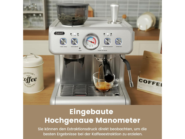 Gevi koffiezetapparaat espressomachine (mist bonenreservoir) – foto 6 – kavel bij XL Auctions