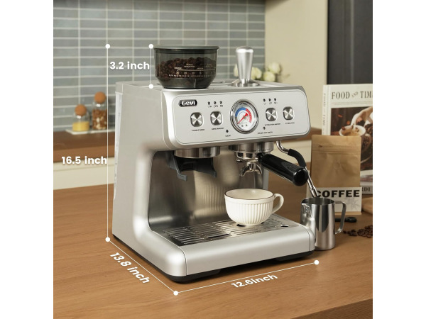 Gevi koffiezetapparaat espressomachine (mist bonenreservoir) – foto 8 – kavel bij XL Auctions