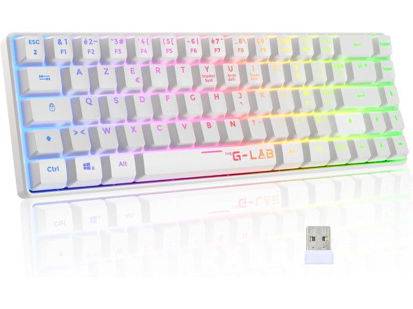 Het G-Lab Keyz Hydrogen WL  gamingtoetsenbord (AZERTY)