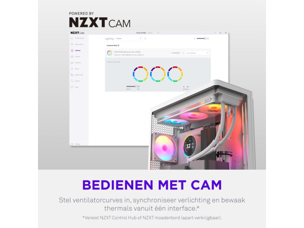 ZXT F360 RGB Reverse - 360mm Enkelram Reverse Fan - Wit – foto 8 – kavel bij XL Auctions