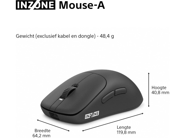 Sony INZONE Mouse-A draadloze gamingmuis - 30K DPI - 8000 Hz – foto 9 – kavel bij XL Auctions
