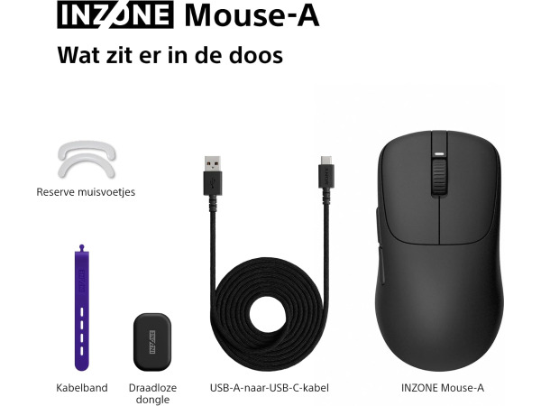 Sony INZONE Mouse-A draadloze gamingmuis - 30K DPI - 8000 Hz – foto 11 – kavel bij XL Auctions