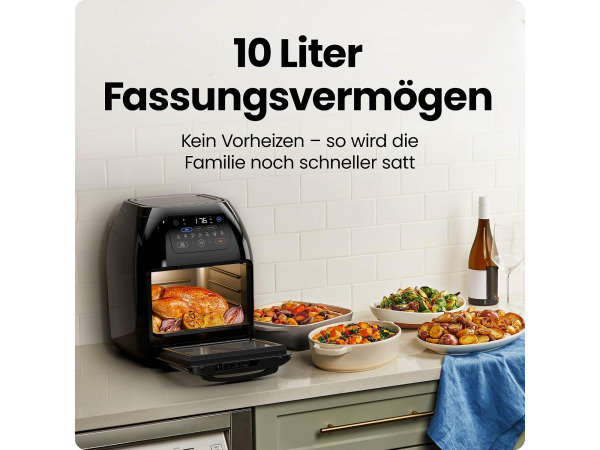 Chefman Rotisserie AirFryer - 6L - Met grill functie – foto 4 – kavel bij XL Auctions