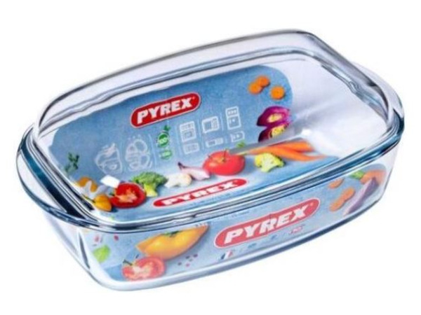 Pyrex - Essentials Schaal Rechthoek met Deksel 6,5 liter – foto 2 – kavel bij XL Auctions