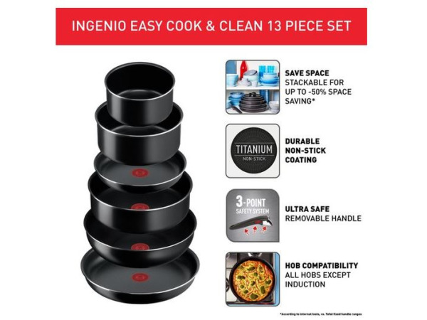 Tefal Ingenio Easy Cook & Clean - Pannenset - 13-delig – foto 2 – kavel bij XL Auctions