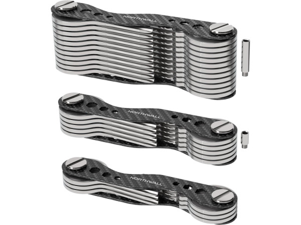 Carbon Sleutelhanger - Sleutel Organizer - 2 tot 20 Sleutels – foto 4 – kavel bij XL Auctions