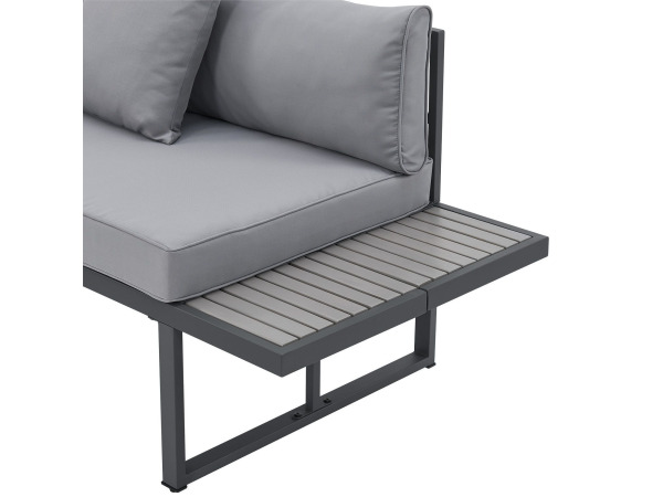 Loungeset Tropez - 4 persoons - donkergrijs – foto 5 – kavel bij XL Auctions