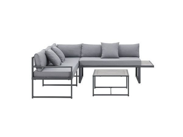 Loungeset Tropez - 4 persoons - donkergrijs – foto 8 – kavel bij XL Auctions