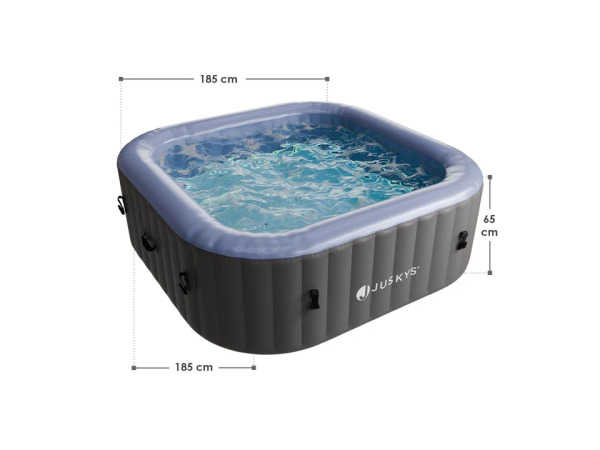 Opblaasbare Whirlpool - 4-6 personen - Grijs - Incl. LED – foto 7 – kavel bij XL Auctions