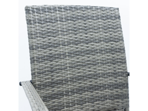Polyrotan Tuinstoelen Yoro - 4-delig - Grijs - Stapelbaar – foto 7 – kavel bij XL Auctions