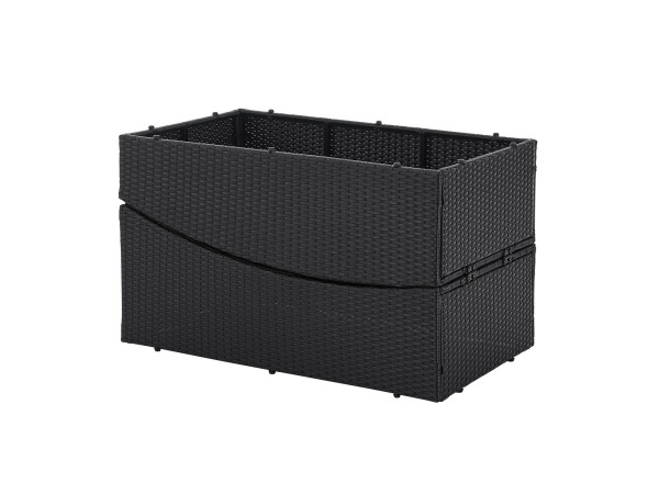 Ligbed / Zonnebed Lamia - Zwart - Polyrotan – foto 6 – kavel bij XL Auctions