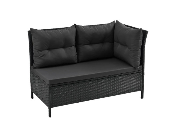 Loungeset Manacor - Polyrotan - Zwart – foto 2 – kavel bij XL Auctions
