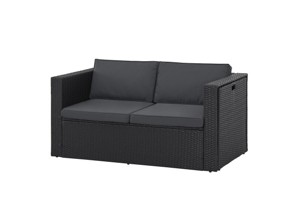 Polyrotan Loungeset / Tuinset Salou - Zwart – foto 12 – kavel bij XL Auctions