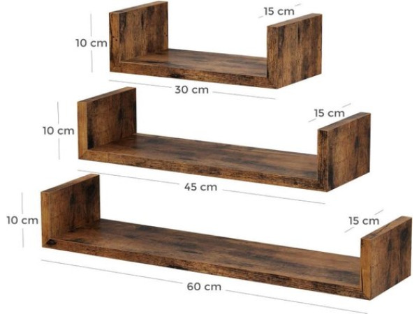 iBella Living wandplanken set van 3 U vorm – foto 2 – kavel bij XL Auctions
