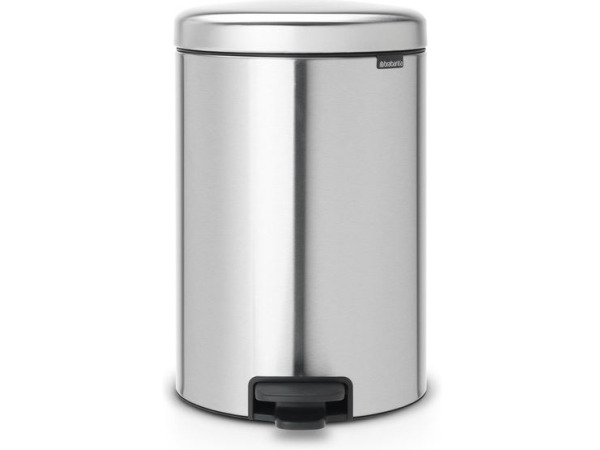 Brabantia NewIcon Prullenbak - 20 liter - Matt Steel – kavel bij XL Auctions