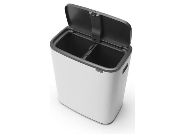 Brabantia Bo Touch Bin Prullenbak - 2 x 30 liter White – foto 2 – kavel bij XL Auctions