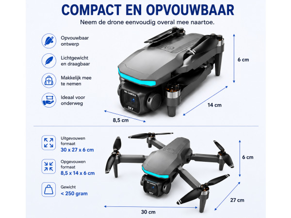 iTeck X5 Drone met Scherm Controller en Dual Camera – foto 2 – kavel bij XL Auctions