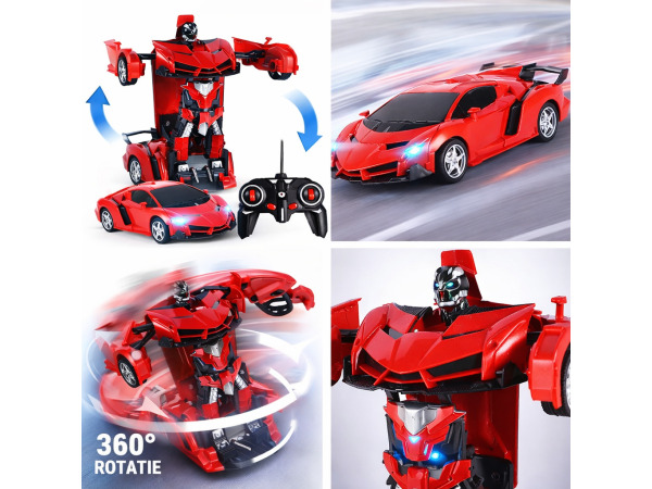 2-in-1 Transformerende bestuurbare Auto & Robot – foto 2 – kavel bij XL Auctions
