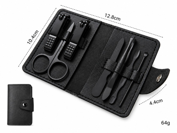 7-Delige Nagelverzorging set – RVS Manicure Set – foto 2 – kavel bij XL Auctions