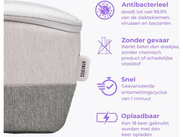 HoMedics draagbare UV ontsmetter voor smartphone – foto 3 – kavel bij XL Auctions