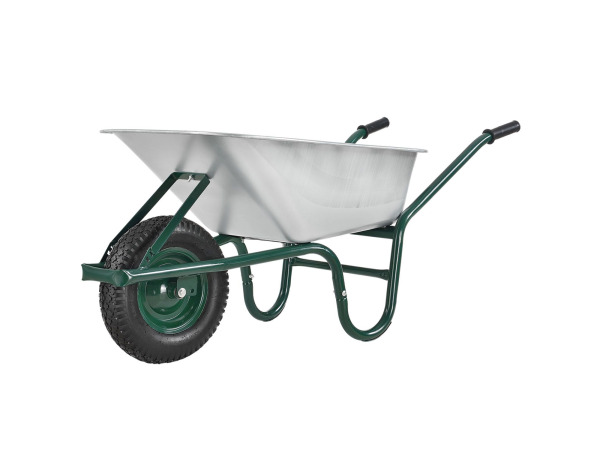 Kruiwagen 100 Liter - Luchtbanden - Zilver - Max. 210 KG – kavel bij XL Auctions