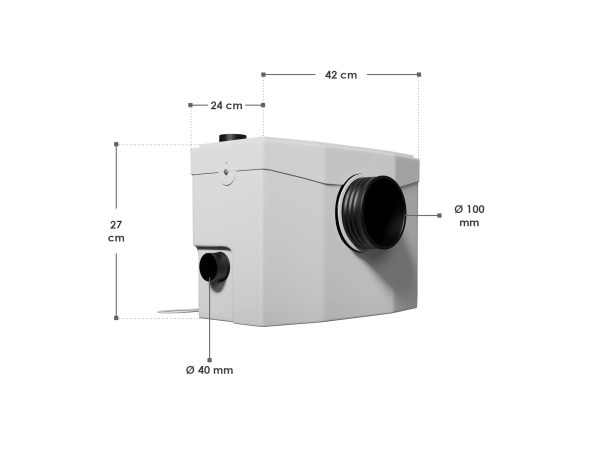 Vuilwaterpomp / Rioolpomp - 600W - Wit – foto 10 – kavel bij XL Auctions