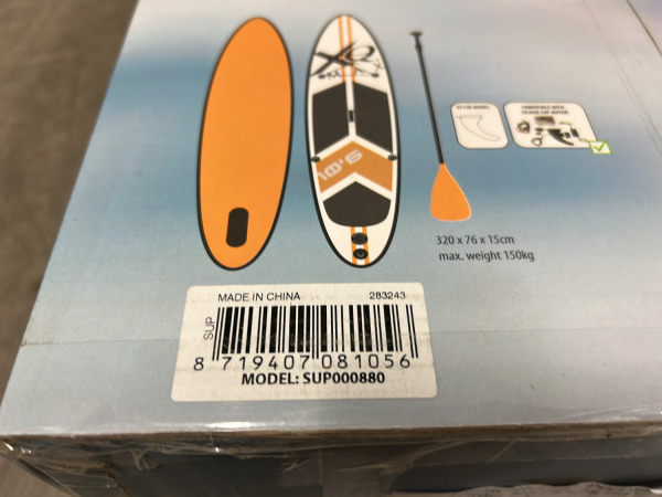 XQ Max opblaasbaar supboard 320cm oranje – foto 9 – kavel bij XL Auctions