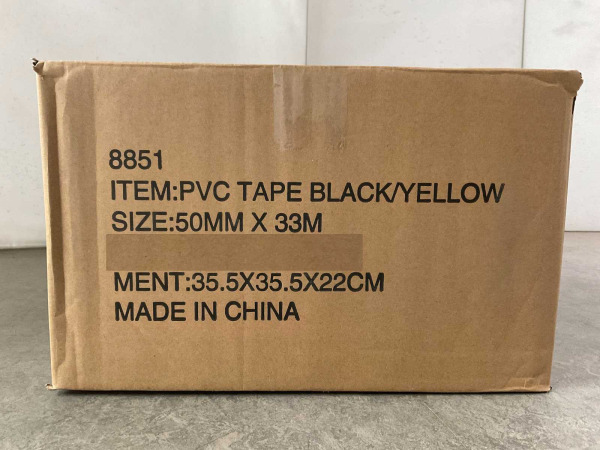 36x Deltafix PVC vloermarkeringstape zwartgeel 50mm x 33m – foto 3 – kavel bij XL Auctions