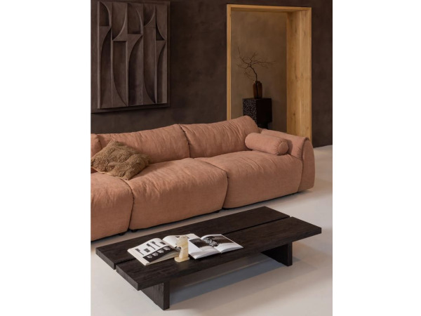 WOOOD Lion Salontafel - MDF - Donkerbruin - 25x140x60 – foto 2 – kavel bij XL Auctions
