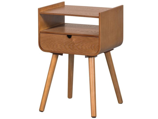 WOOOD Nils Nachtkastje/Bijzettafel - - Naturel - 54x36x30 – kavel bij XL Auctions