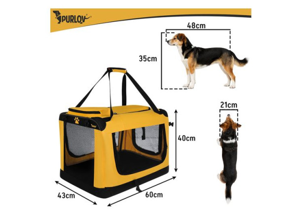 Purlov Draagtas voor hond/kat 44x60x42cm – foto 2 – kavel bij XL Auctions