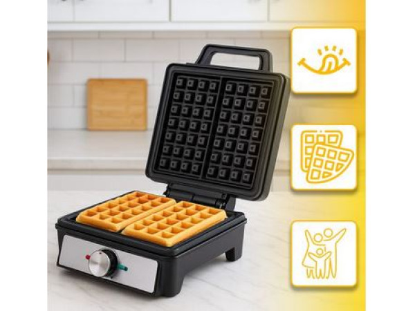 Wafelijzer voor 2 Wafels 1600W – foto 2 – kavel bij XL Auctions