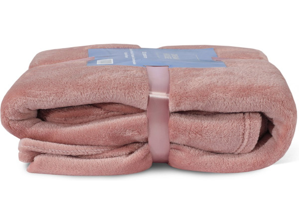 Fleece deken roze 150x200cm – foto 5 – kavel bij XL Auctions