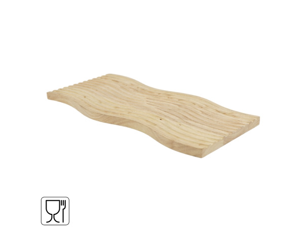 3x Gusta serveerplank golf beuken 39 cm