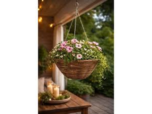 2x Hangende bloempot Rotan bruin 35 cm – foto 2 – kavel bij XL Auctions