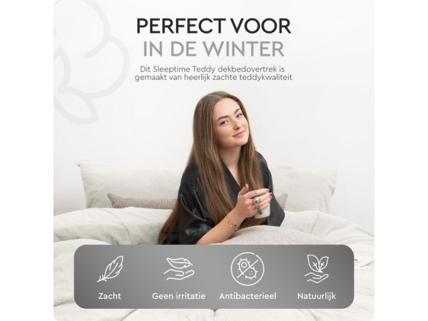 Sleeptime Teddy Dekbedovertrek - 240x200/220 +2slopen – foto 2 – kavel bij XL Auctions