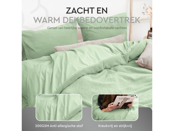 Sleeptime Teddy Dekbedovertrek - 200x200/220 +2slopen – foto 2 – kavel bij XL Auctions