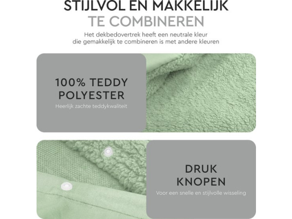 Sleeptime Teddy Dekbedovertrek - 200x200/220 +2slopen – foto 3 – kavel bij XL Auctions