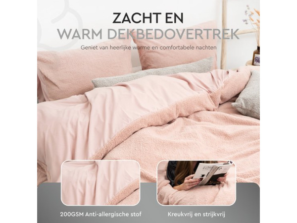 Sleeptime Teddy Dekbedovertrek - 200x200/220 +2slopen – foto 3 – kavel bij XL Auctions