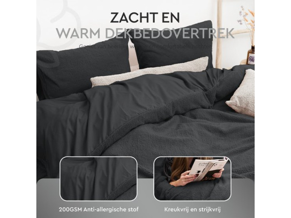 Sleeptime Teddy Dekbedovertrek - 200x200/220 +2slopen – foto 4 – kavel bij XL Auctions
