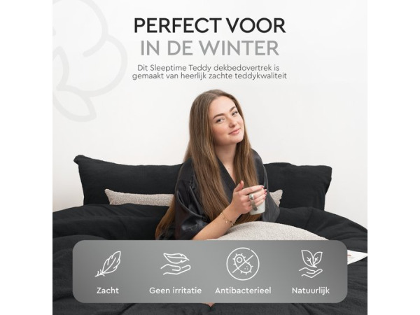 Sleeptime Teddy Dekbedovertrek - 200x200/220 +2slopen – foto 6 – kavel bij XL Auctions