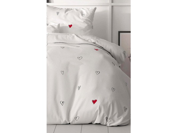 Dekbedovertrek hearts everywhere 140x200cm+1sloop – foto 3 – kavel bij XL Auctions