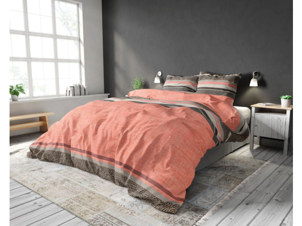 Dekbedovertrek Sonta Orange 200x200cm+2slopen – foto 2 – kavel bij XL Auctions