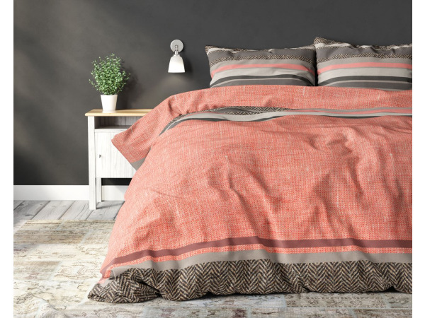 Dekbedovertrek Sonta Orange 200x200cm+2slopen – foto 3 – kavel bij XL Auctions