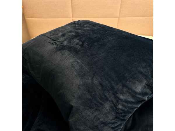 Dekbedovertrek Velvet Veloers zwart 240x220cm+2slopen – foto 3 – kavel bij XL Auctions