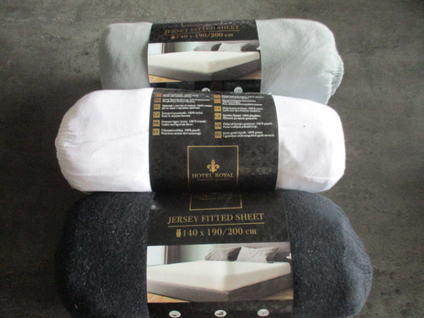 Partij Jersey hoeslakens 140x200cm – kavel bij XL Auctions