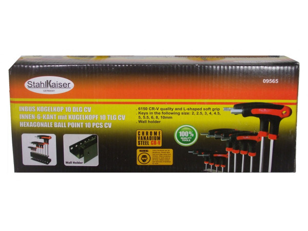 T-Grip Inbus zeskant, 2-10 mm – kavel bij XL Auctions